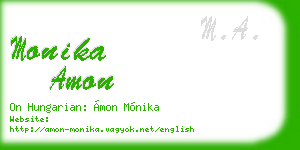 monika amon business card