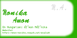 monika amon business card